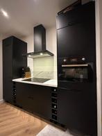 Moderne matzwarte eilandkeuken direct leverbaar GEDEMONTEERD, Zwart, Overige typen, Ophalen of Verzenden, Zo goed als nieuw