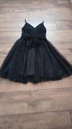 aparte zwarte jurk met glitters 36/38, Kleding | Dames, Nieuw, Ophalen of Verzenden, Maat 36 (S)