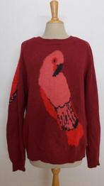 Aparte vogel print 40% wol mix trui van Fabienne Chapot! XL, Kleding | Dames, Truien en Vesten, Verzenden, Zo goed als nieuw, Maat 46/48 (XL) of groter