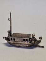 Zilveren miniatuur boot, Antiek en Kunst, Ophalen of Verzenden, Zilver