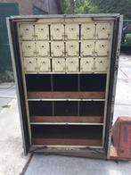 Vintage ladenkast 18 laden staal ijzer 146h 94br en 64cm die, Ophalen, Gebruikt, Minder dan 50 cm, Minder dan 100 cm