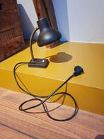 Vintage Donkerbruine Bureaulamp, Huis en Inrichting, Lampen | Tafellampen, Gebruikt, Vintage, Ophalen of Verzenden, Metaal