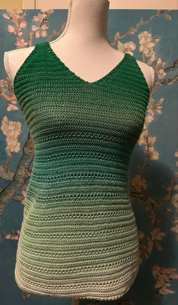 Gehaakte Top - Peppermint Patty Cake, Kleding | Dames, Tops, Nieuw, Maat 36 (S), Groen, Zonder mouw, Ophalen of Verzenden