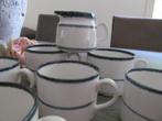 Rorstrand Fjord Sweden 6 Koppen + Melkkannetje, Huis en Inrichting, Keuken | Servies, Keramiek, Overige typen, Ophalen of Verzenden