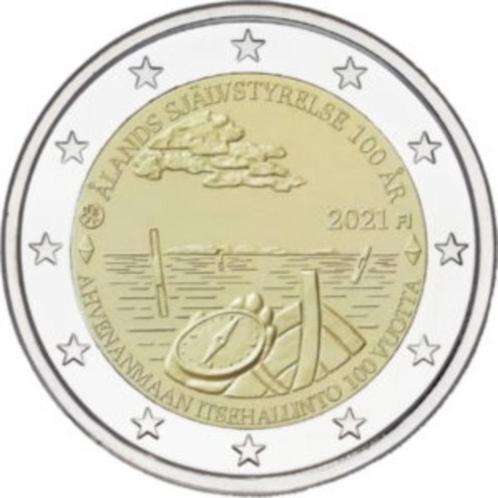 Speciale 2 Euro FINLAND 2021 "Zelfbestuur op Ålandeilanden.", Postzegels en Munten, Munten | Europa | Euromunten, 2 euro, Finland