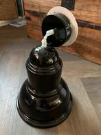 Industriële plafond lamp Zwart Metaal, Ophalen of Verzenden, Gebruikt, Metaal