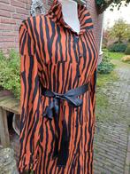 Juffrouw Jansen Jurk Dierenprint L 42 44, Maat 38/40 (M), Oranje, Ophalen of Verzenden, Zo goed als nieuw