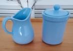Melk kannetje met suikerpot keramiek blauw € 8,00, Gebruikt, Keramiek, Overige typen, Ophalen of Verzenden