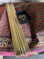 16 Traproeden 75 cm messing met bevestiging, Minder dan 50 cm, Gebruikt, 100 tot 150 cm, Bruin