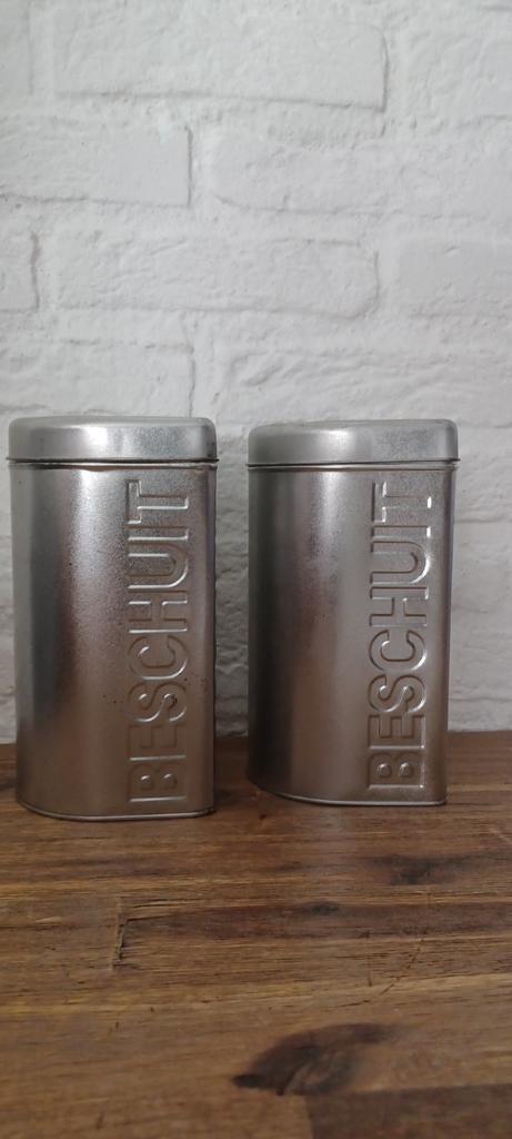 Vintage beschuit blikken Jons Jeronimus 1996., Ophalen of Verzenden, Gebruikt, Beschuit