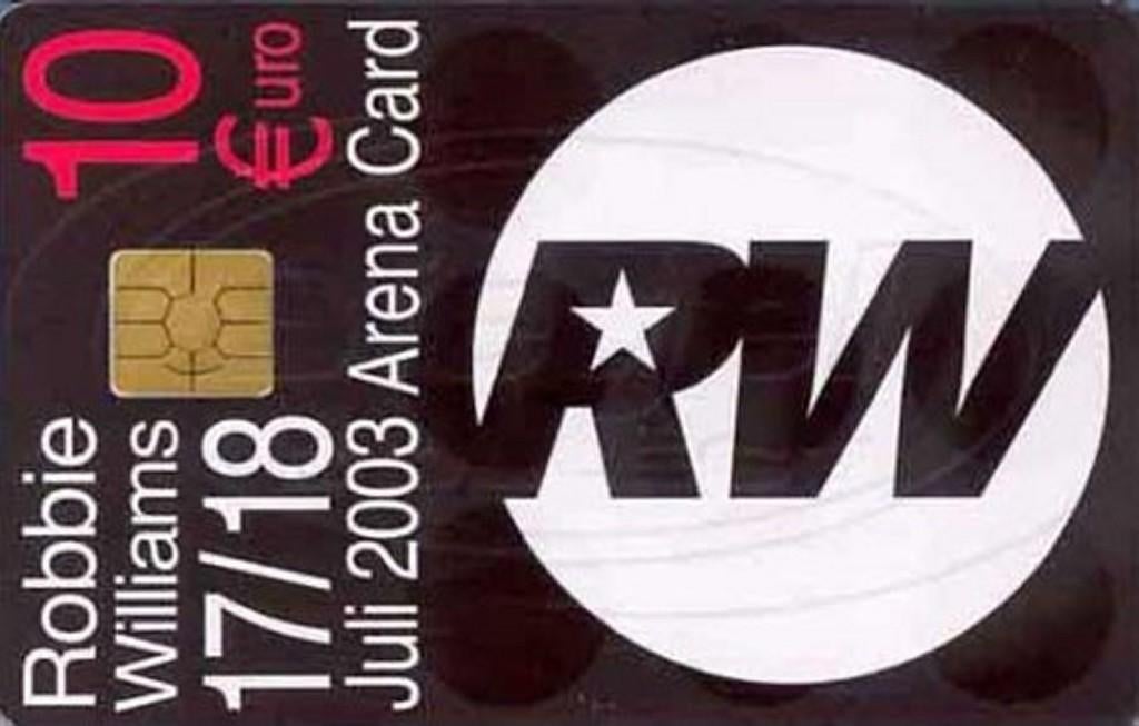 ArenA kaart A051 Robbie Williams 17/18 juli 2003 gebruikt, Verzamelen, Ophalen of Verzenden, Nederland