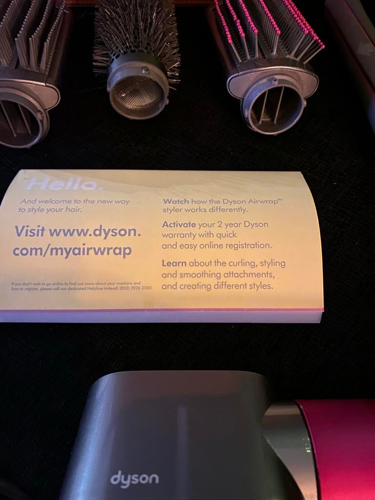 Dyson Airwrap compleet met opzetstukken en doos, Ophalen, Gebruikt, Krultang of Stijltang