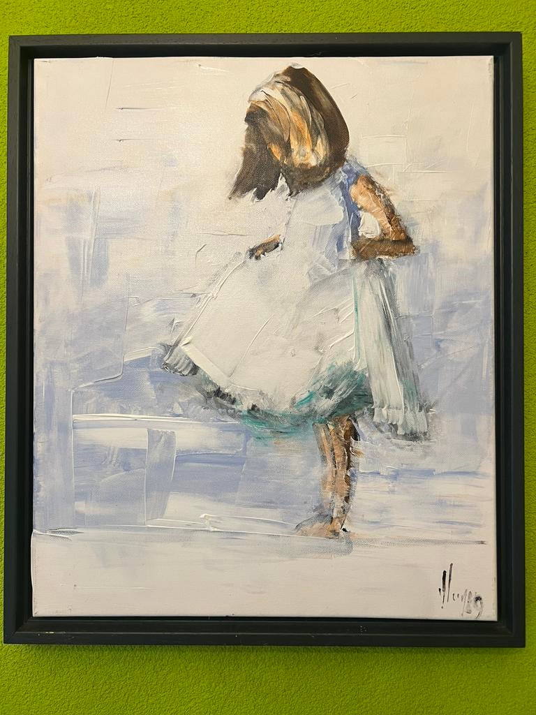 Prachtig schilderij van Dominique Kleiner, Antiek en Kunst, Ophalen of Verzenden