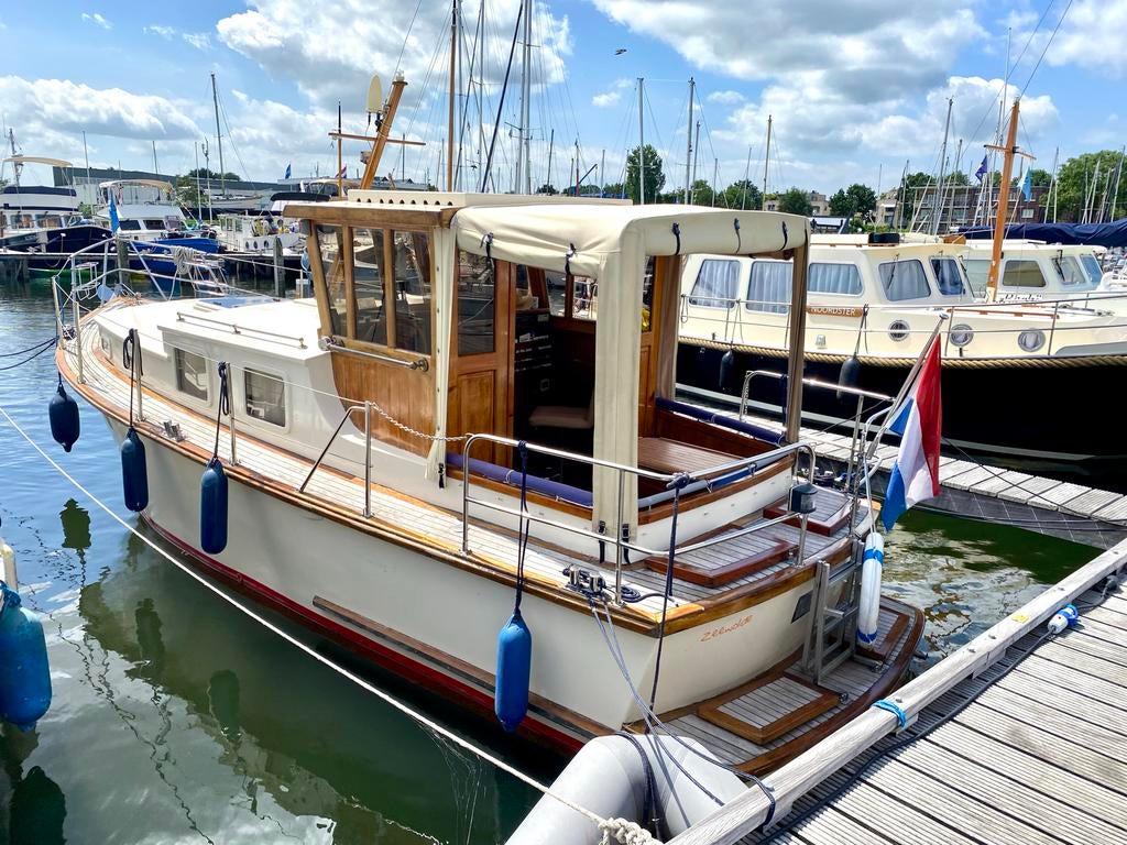 Van der Ven Kruiser 8.60 met teakdek en boegschroef, Watersport en Boten, Motorboten en Motorjachten, Gebruikt, Polyester, 6 tot 9 meter