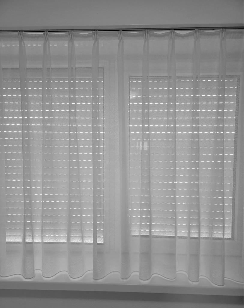 Vitrage, Ophalen, Wit, 200 cm of meer, 200 cm of meer