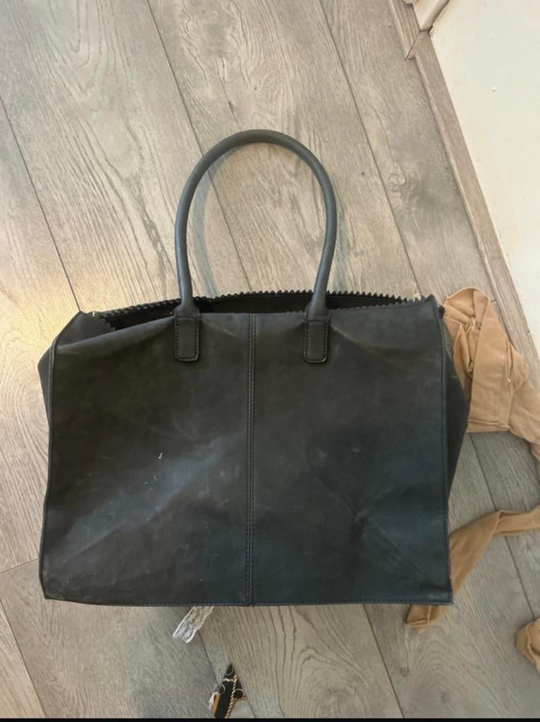 Zwarte Zebra tas, Sieraden, Tassen en Uiterlijk, Tassen | Damestassen, Ophalen of Verzenden, Gebruikt, Zwart, Handtas