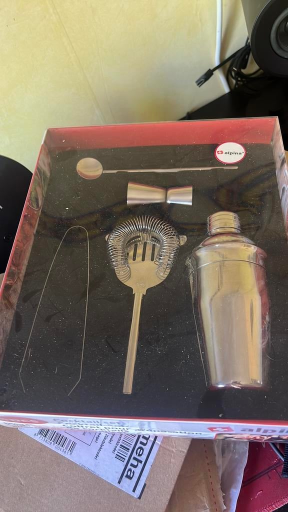 Alpina coctail set met glazen, Ophalen of Verzenden, Zo goed als nieuw, Overige merken