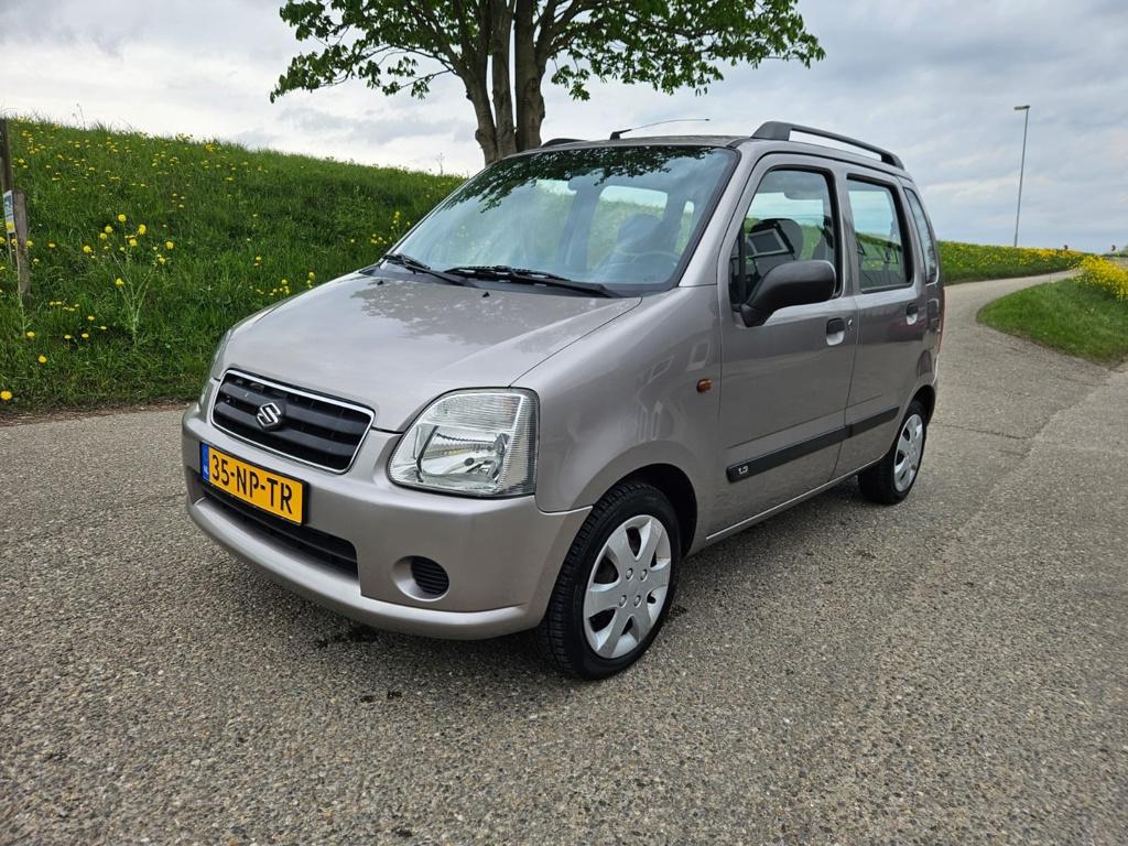 Suzuki Wagon R+ 1.3 GLXAutomaat,Lage Km, Auto's, Suzuki, 94 pk, Stof, Zwart, Bedrijf