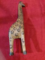 Houten Giraffe Beeldje - Handgesneden Decoratie, Ophalen of Verzenden