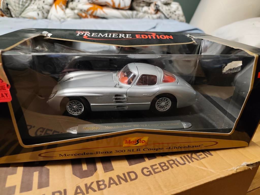 Maisto Mercedes-Benz 300 SLR Coupe "Uhlenhaut" modelauto, Ophalen, Zo goed als nieuw, Maisto