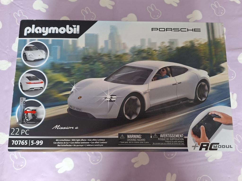 Playmobil RC Porsche Mission E - Elektrische Sportwagen, Ophalen of Verzenden, Gebruikt, Complete set