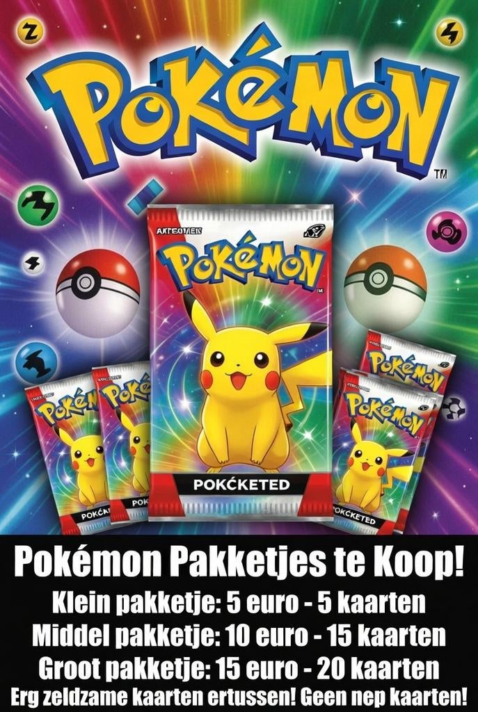 Pokémon Pakketjes, Ophalen of Verzenden, Zo goed als nieuw, Meerdere kaarten
