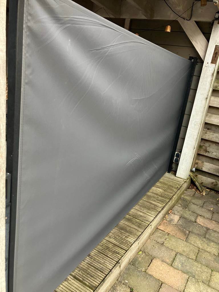 Windscherm 1,60 m hoog, 2,85 m lang, Tuin en Terras, Overige Tuin en Terras, Ophalen of Verzenden, Gebruikt