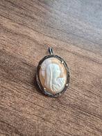 Antique  madonna cameo, Ophalen of Verzenden, Zilver