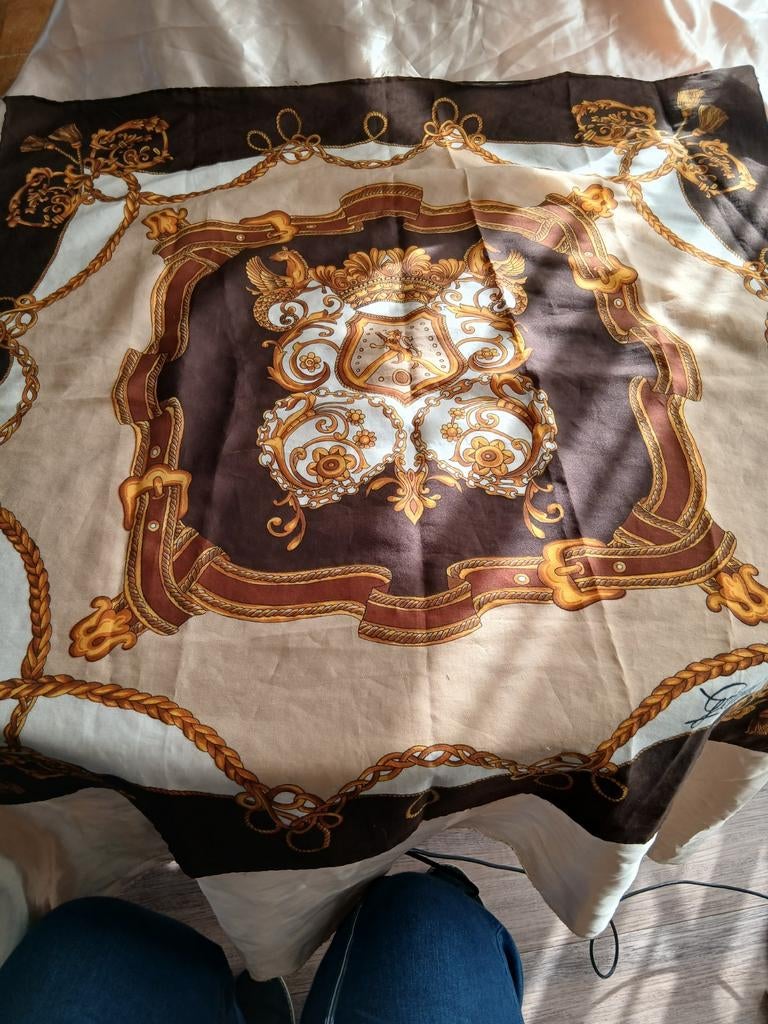 Sjaal dames vintage, Ophalen of Verzenden, Maat 46/48 (XL) of groter, Sjaal