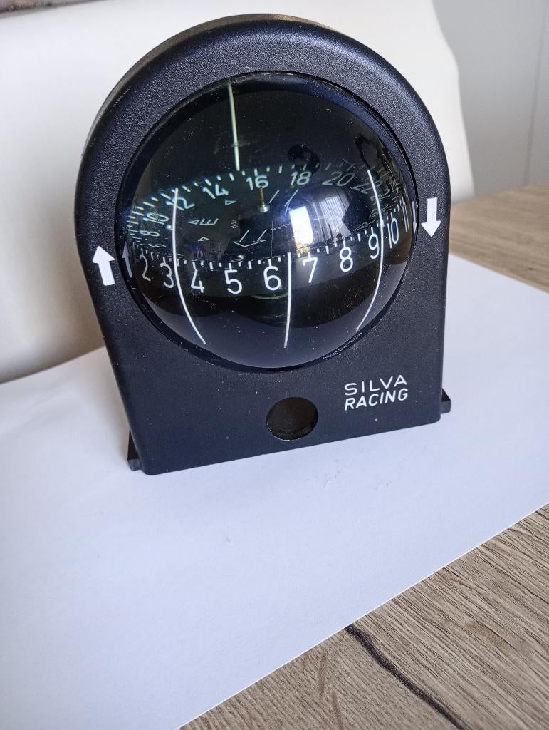 Kompas Silva Racing, Watersport en Boten, Navigatiemiddelen en Scheepselektronica, Ophalen, Gebruikt, Gps of Kompas