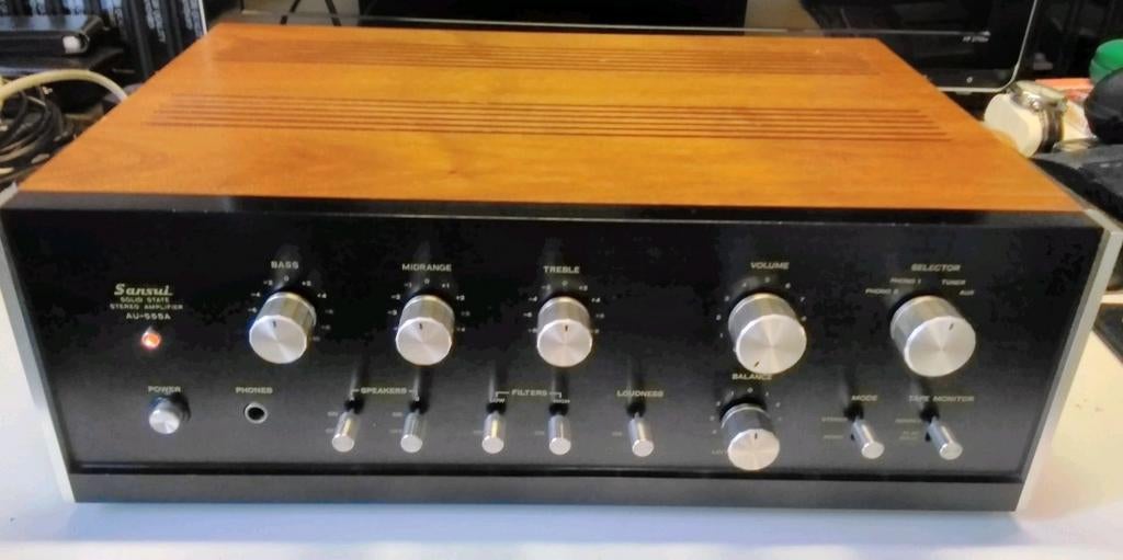 Sansui AU-555A en Sansui 30w boxen, Overige merken, Ophalen of Verzenden, Zo goed als nieuw, Minder dan 60 watt