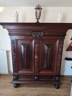 Antieke Rankenkast - Prachtig Gesneden Houten Kast, Antiek en Kunst, Antiek | Meubels | Kasten, Ophalen