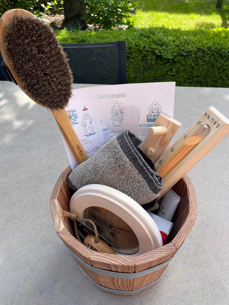 Complete Sauna Accessoires Set - Nieuw, Ophalen of Verzenden, Nieuw, Fins of Traditioneel, Toebehoren