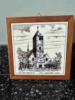 Fraai tegeltje van NAALDWIJK N.H. kerk. 1472 - 1972, Ophalen of Verzenden