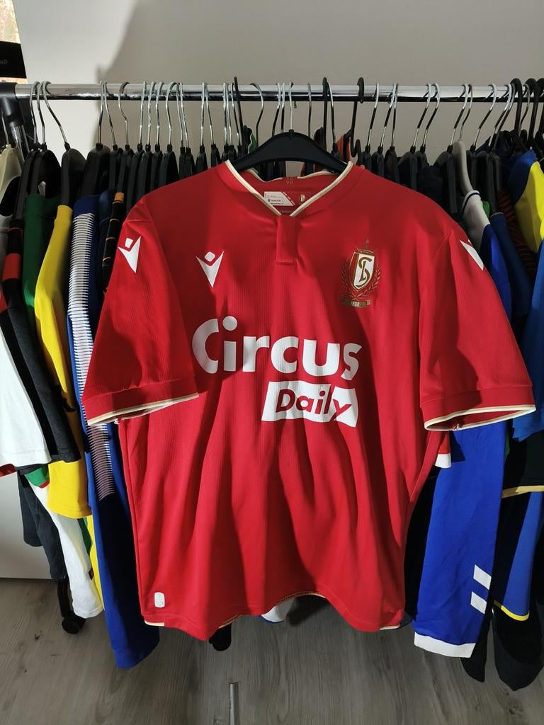 (L) Macron ECO Standard Liège 2023/24 Thuis Voetbalshirt, Maat L, Ophalen of Verzenden, Zo goed als nieuw, Shirt