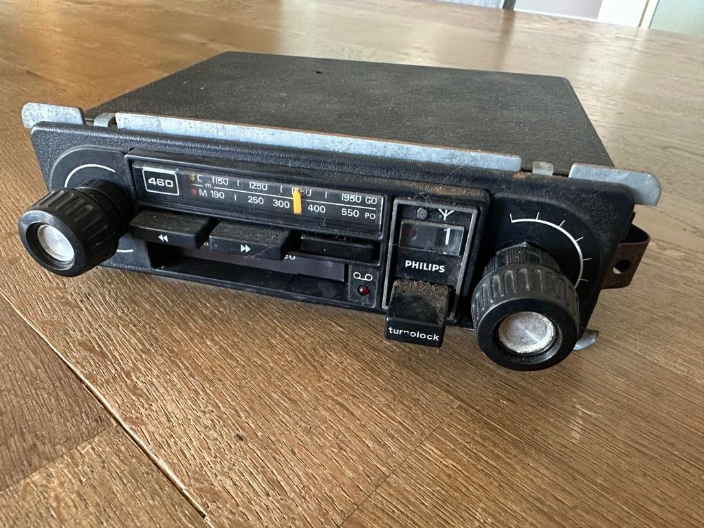 Philips 460 Autoradio 1976, Auto diversen, Ophalen of Verzenden, Gebruikt