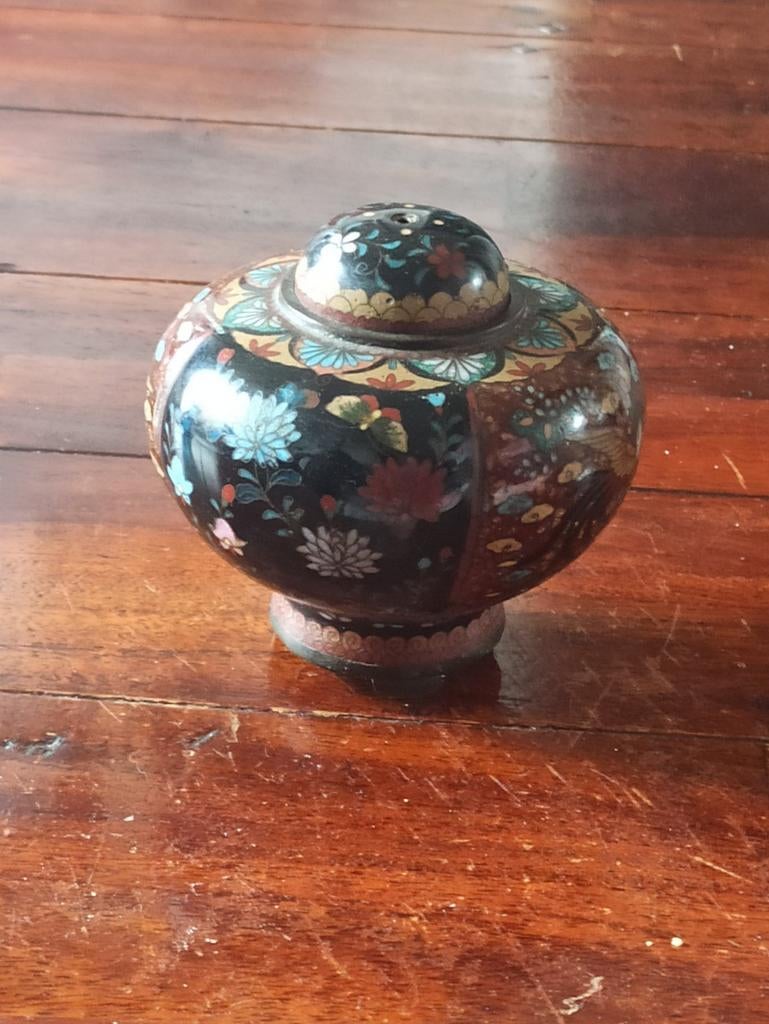 Japans cloisonne gember pot, Antiek en Kunst, Antiek | Goud en Zilver, Ophalen of Verzenden