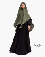 Khimar met flap, khimaar, jilbab, jalaba, hijab, sjaal,nikab, Zwart, Maat 46/48 (XL) of groter, Ophalen of Verzenden, Zo goed als nieuw