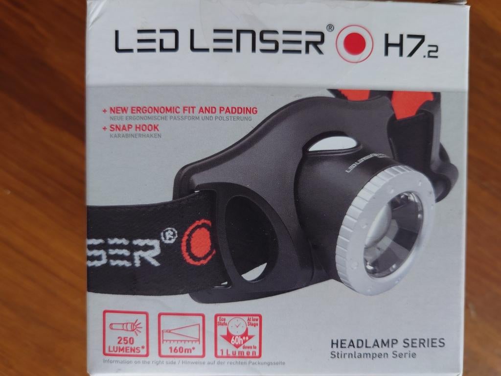 Led Lenser H7.2 hoofdlamp, Ophalen of Verzenden, Zo goed als nieuw, Batterij