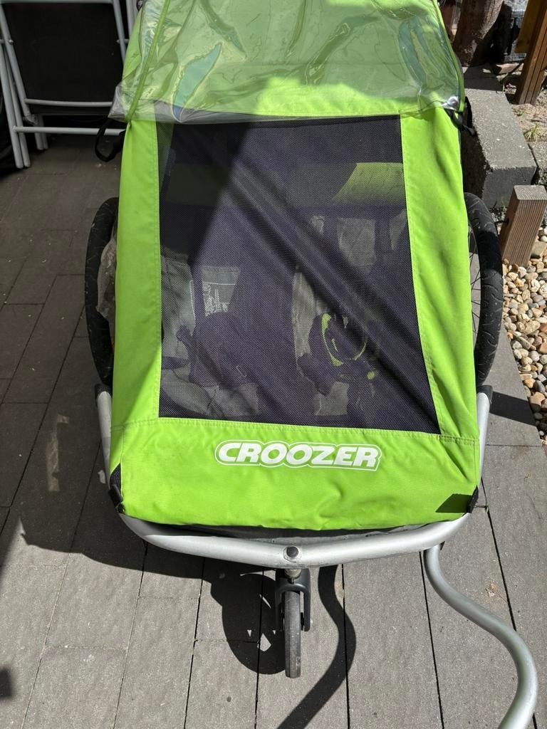 Fietskar Croozer kid for 2 gebruikt, Fietsen en Brommers, Fietsaccessoires | Aanhangers en Karren, Ophalen, Gebruikt, Opvouwbaar