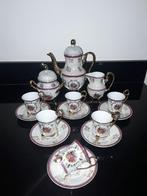 Oud 6pers barok theeservies op gouden pootjes, Antiek en Kunst, Verzenden