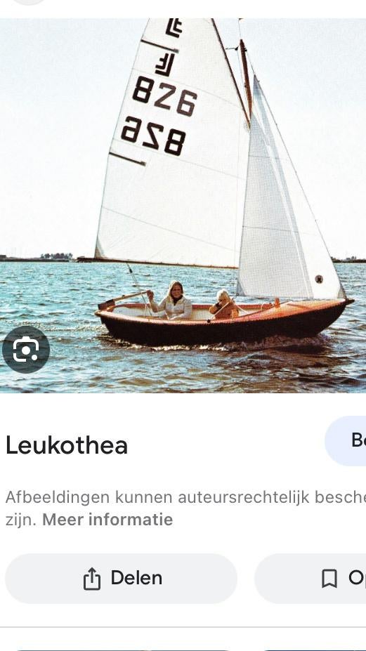 zeil-/ roei-/ motorbootje, Watersport en Boten, Open zeilboten, Gebruikt, Overige typen, 3 tot 6 meter, Polyester, Buitenboordmotor