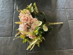 NIEUW boeket zijde kunstbloemen zalm pioenrozen hortensia, Huis en Inrichting, Woonaccessoires | Kunstplanten en Kunstbloemen