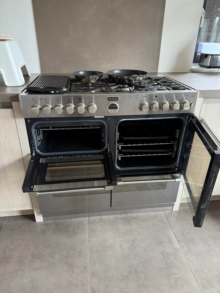 Prachtig stoves fornuis!, Zo goed als nieuw, Gas, Vrijstaand, 4 kookzones