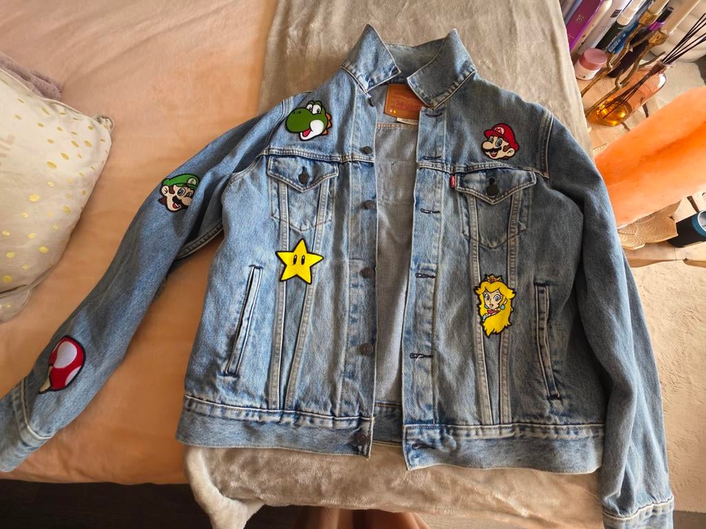 Originele Levi's Super Mario spijkerjas - Maat M, Ophalen of Verzenden