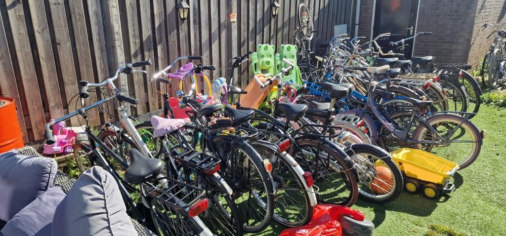 Partij fietsen, rijbaar en opknappers., Ophalen of Verzenden, Gebruikt, Diverse merken