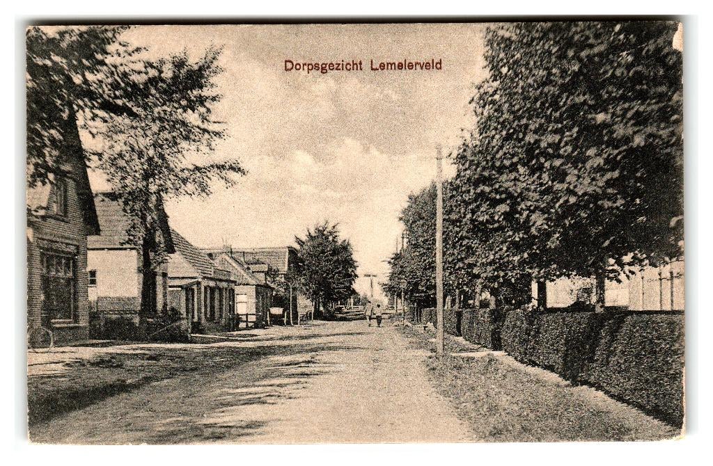 Lemelerveld, Dorpsgezicht, Verzenden, 1920 tot 1940, Ongelopen, Overijssel