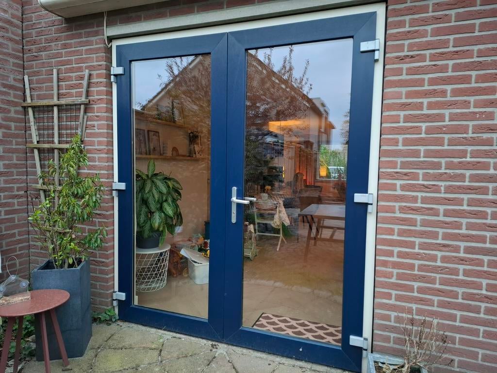 Openslaande deuren kunststof, Doe-het-zelf en Verbouw, Kozijnen en Schuifpuien, Ophalen, Kunststof, Deurkozijn, 150 tot 225 cm