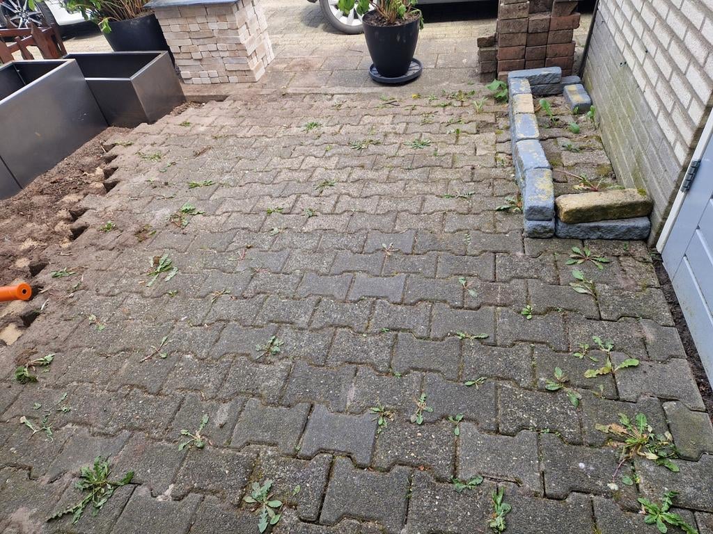 Gebruikte sierbestrating, waaltjes 12 m2, Gebruikt, Klinkers, Ophalen of Verzenden, 10 m² of meer
