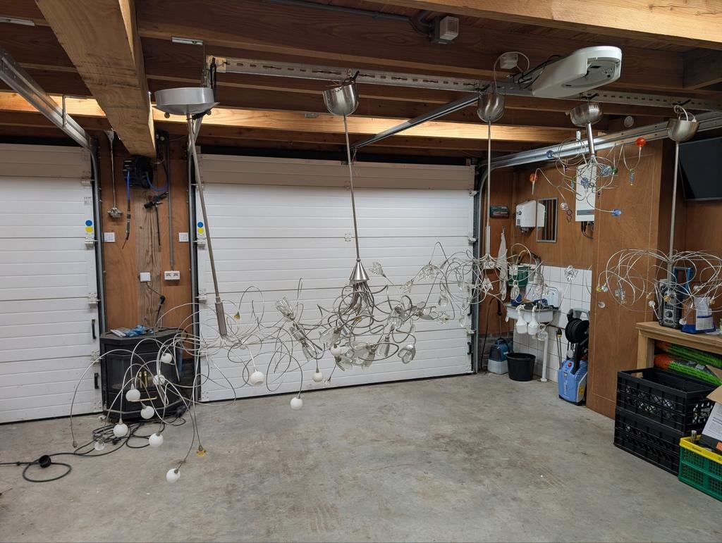 5 design lampen: 3 Harco Loor, 2 onbekend, Ophalen, Gebruikt, Minder dan 50 cm